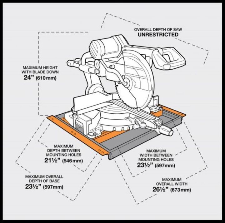 Bora Portamate Portacube STR Miter Saw Work Station, large image number 1