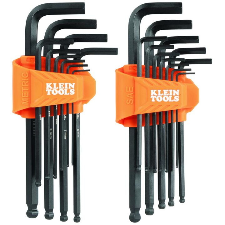 Klein Tools Ball End Hex Key Set, 22 Piece
