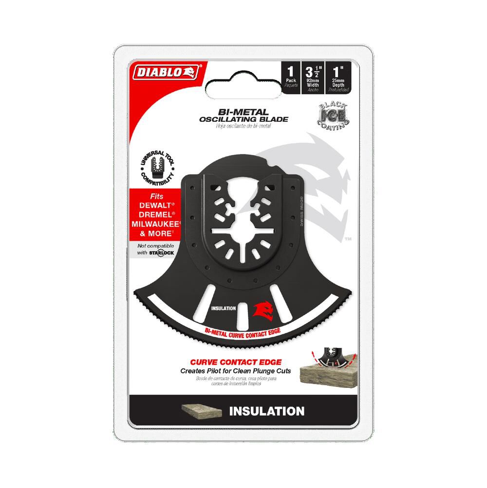 Diablo Tools 3-1/2in Universal Fit Bi-Metal Oscillating Blade for Insulation, large image number 3