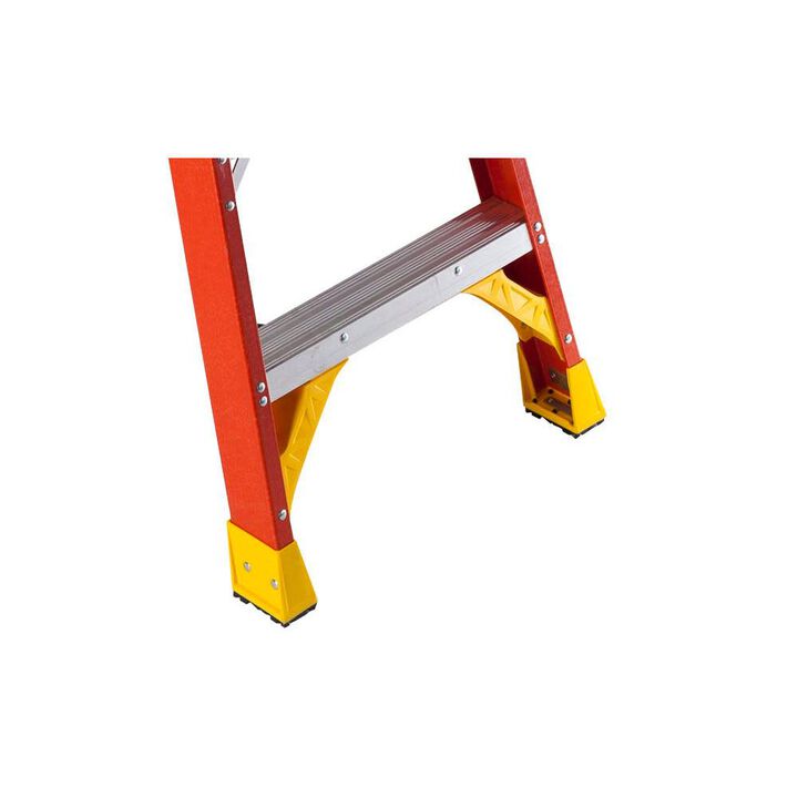 Werner 6-ft Fiberglass 300-lb Type IA Twin-Step Ladder, large image number 1
