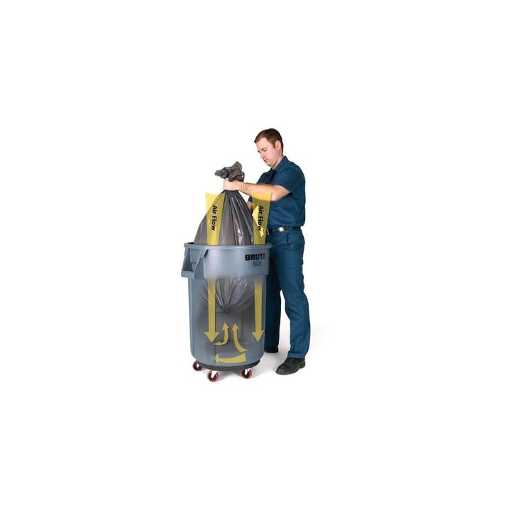 Rubbermaid Vented Brute 10 Gallon Blue Resin Free-Standing Round Container, large image number 6