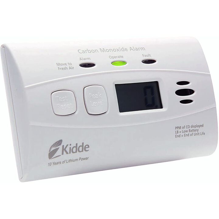 Kidde C3010D Sealed Lithium Battery Power CO Alarm with Digital Display