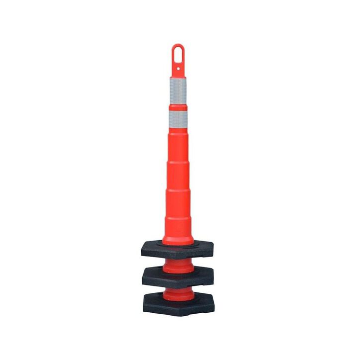 Vizcon Looper Cone 42 Inch Traffic Delineator Cone Fluorescent Orange, large image number 2