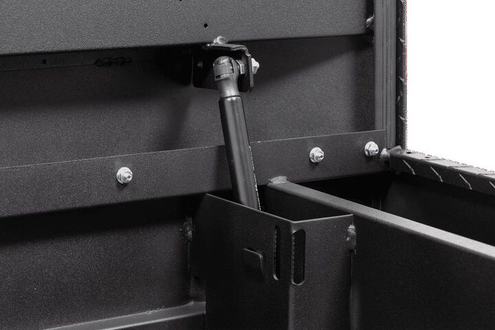 Weather Guard Saddle Truck Tool Box Aluminum Compact Matte Black, large image number 6
