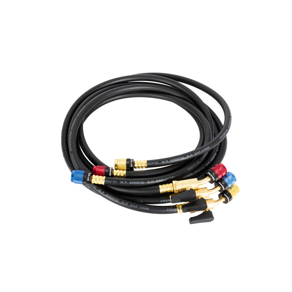 Malco Products 60 Inch Easy Seal HVAC Hose Set with 1/4 SAE x 5/16 SAE Fitting 3 Pieces, large image number 1