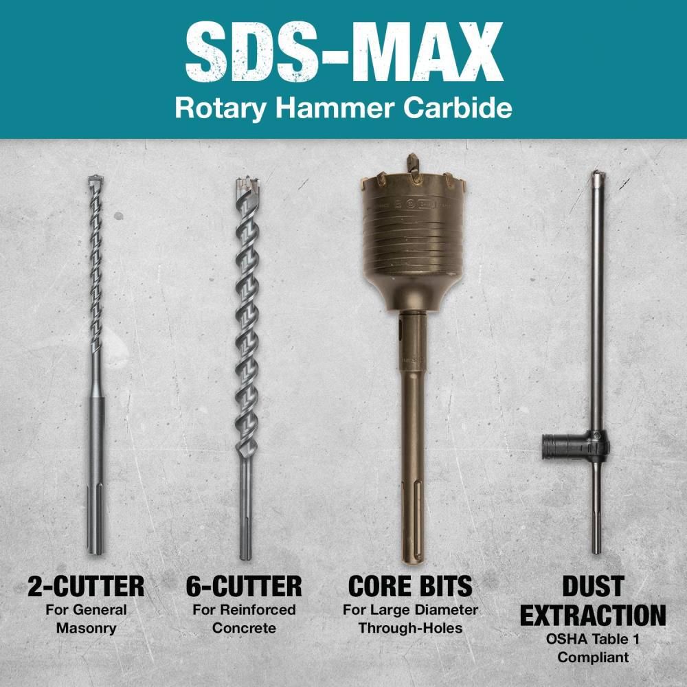 Makita 2 1/8in x 24in SDS MAX Tunnel Bit, large image number 7