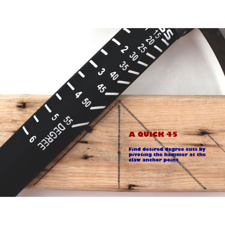 Boss Hammers 12oz Titanium Head Milled Face Hammer with Hickory Handle, large image number 3