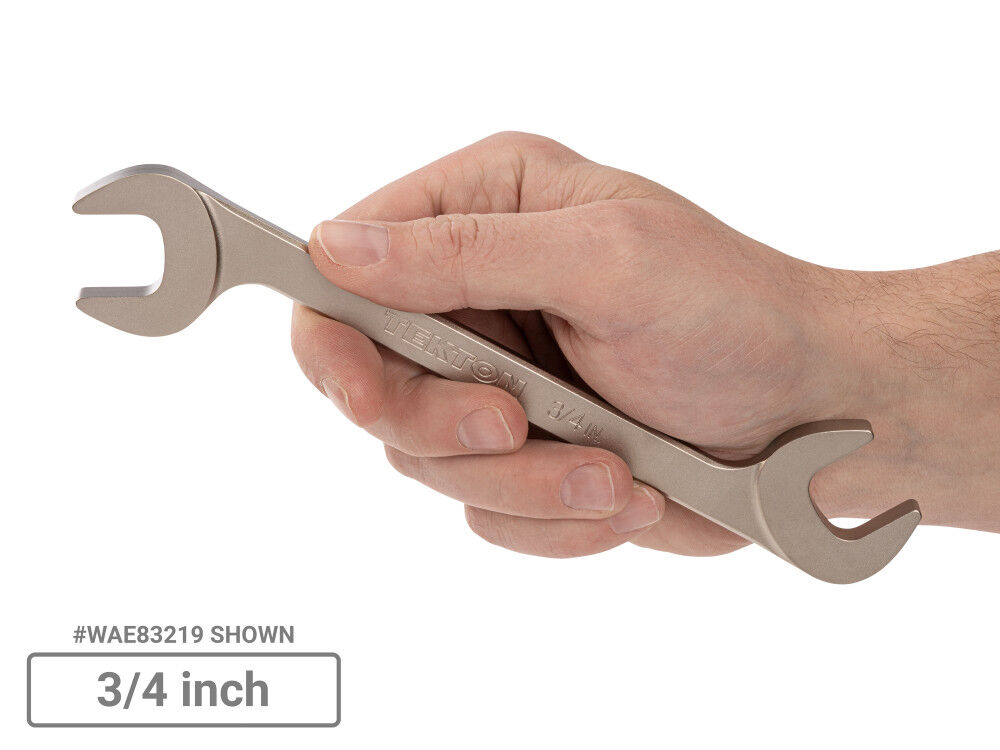 Tekton Angle Head Open End Wrench Set, 11-Piece (1/4-3/4 Inch), large image number 7