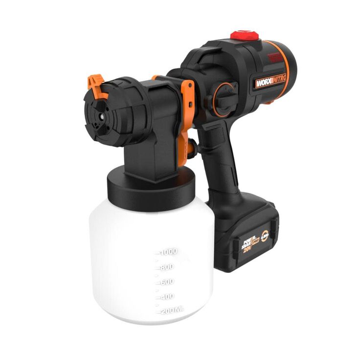 Worx Nitro 20V Cordless Paint Sprayer Kit with Brushless Motor