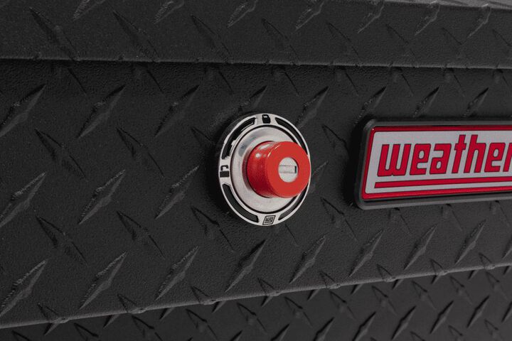 Weather Guard 56in Low Profile Lo-Side Truck Tool BoxAluminumMatte Black, large image number 5