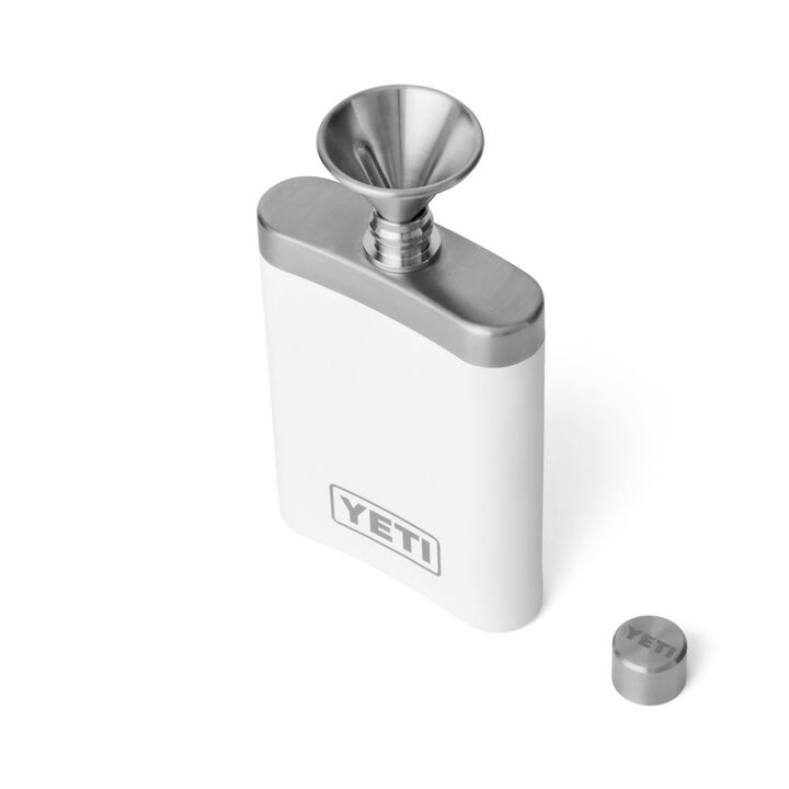 YETI 7 Oz Flask with Funnel White