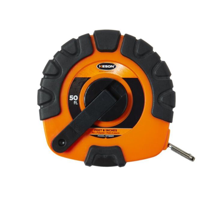 Keson 50 Ft. Units: in 1/8 Nylon Coated Steel Tape with Hook