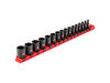 Tekton 1/4 Inch 6 Point Impact Socket Set, 16 Pieces (4-17 mm), small image number 1