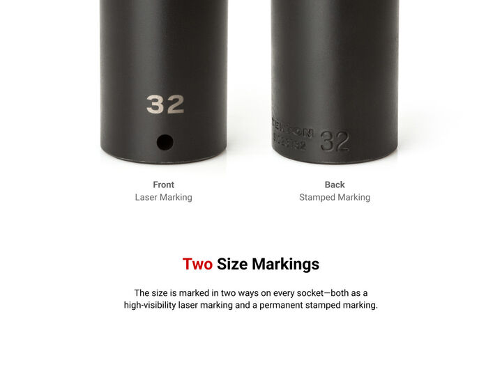 Tekton 1/2 Inch Deep 6-pt and 12 Point Axle Nut Impact Socket Set with Case, large image number 4