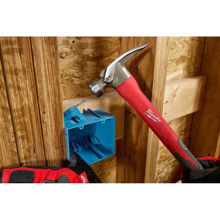 Milwaukee 21oz Milled Face Poly/Fiberglass Handle Hammer, large image number 5