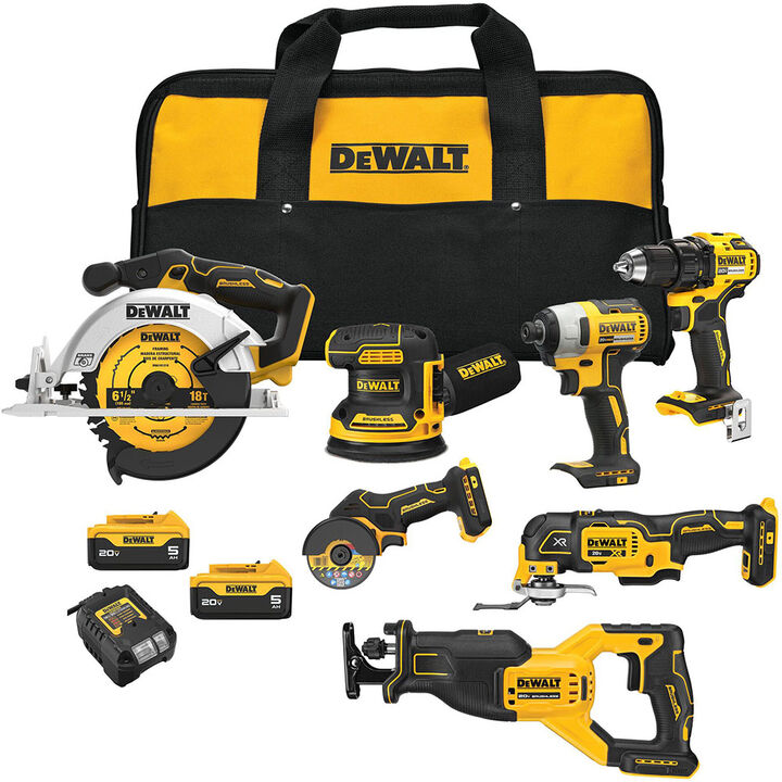 DEWALT 20V MAX Brushless Site Ready 7-Tool Combo Kit