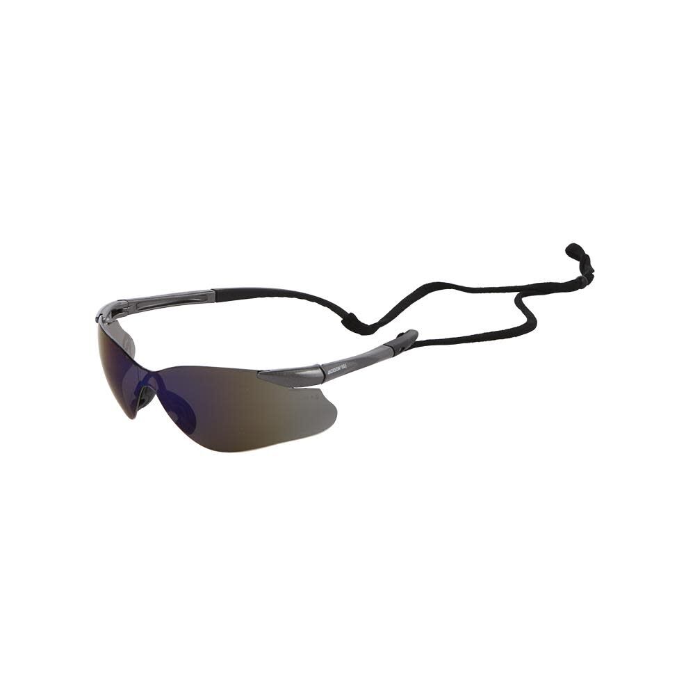 Jackson Safety Glasses Anti Scratch Coating Blue Mirror Lens Gunmetal Frame, large image number 1
