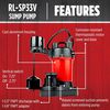 Red Lion 1/3HP 3200 GPH Sump Pump with Vertical Switch, small image number 3