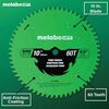 Metabo HPT Fine Finish 10 Inch 60-Tooth Saw Blade, small image number 5