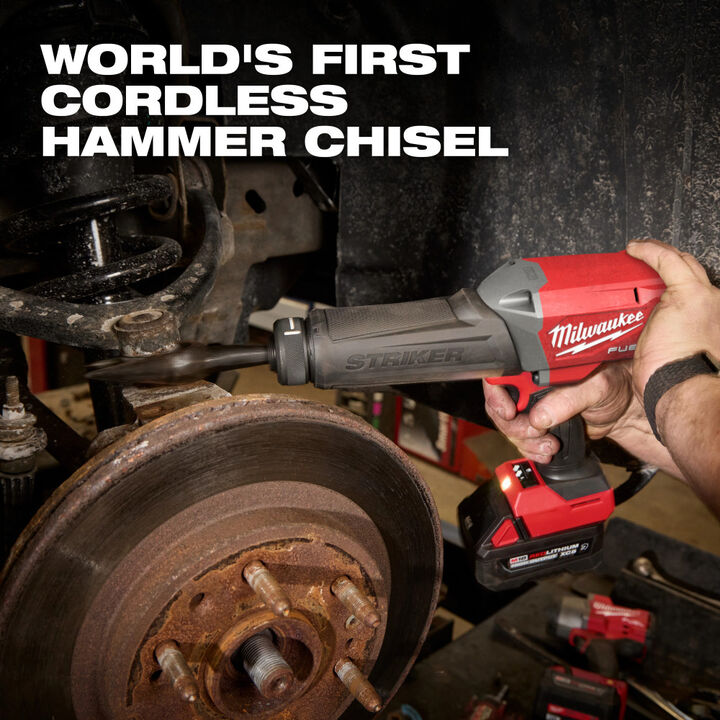 Milwaukee M18 FUEL STRIKER Hammer Chisel Kit with Protective Boot and 5pc Chisel Kit, large image number 2