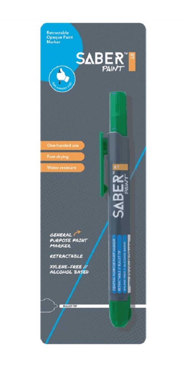 FARO Saber Paint Retractable Marker, Green