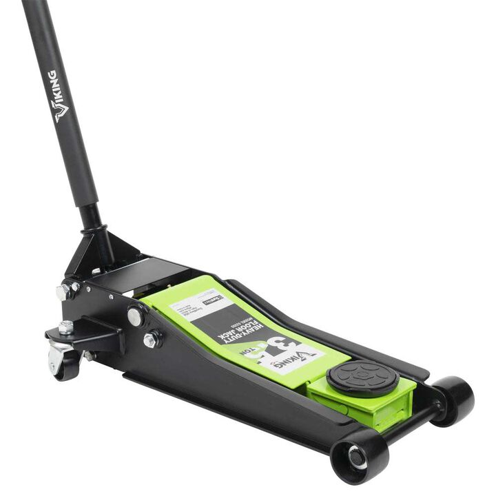 American Forge 3.5 Ton Lighting Lift  Heavy Duty Floor Jack 2pc Handle