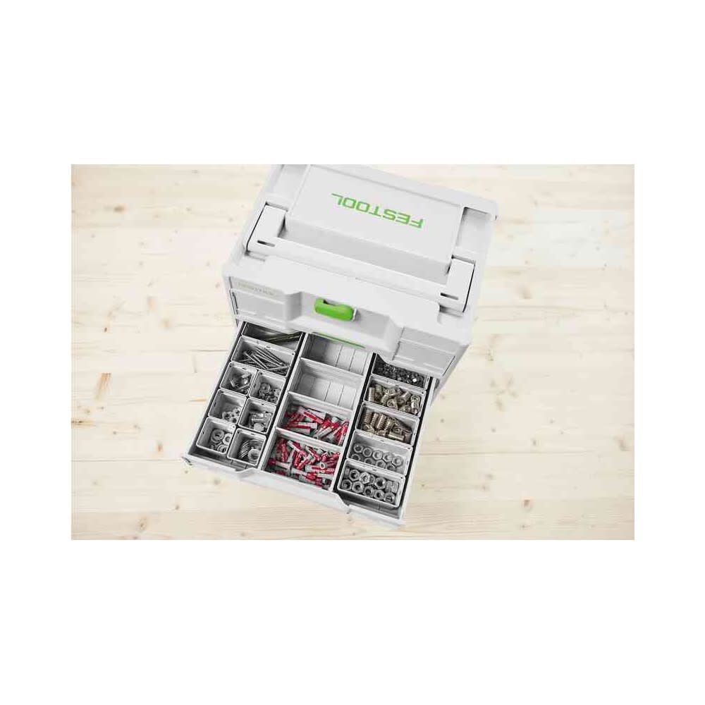 Festool 50x50/50x100x68-Set 50 x 50/100 x 68 mm Plastic Containers Set, large image number 4