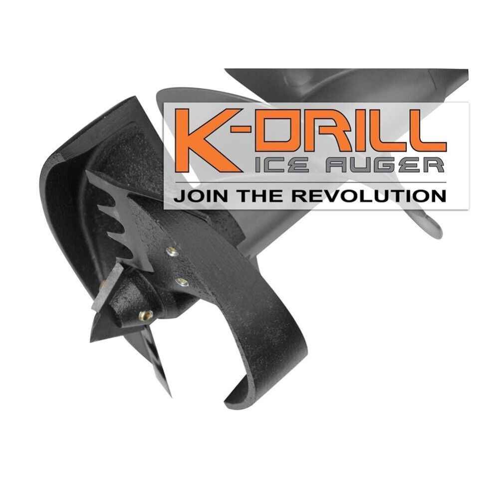 K-Drill 6in Ice Auger with Flex 24V 1/2in 2 Speed Drill Driver With Turbo Mode Kit, large image number 2