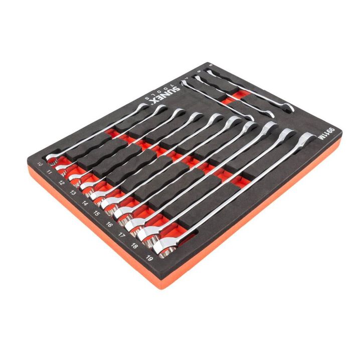 Sunex V-Groove Metric Wrench Set in EVA Foam 13pc
