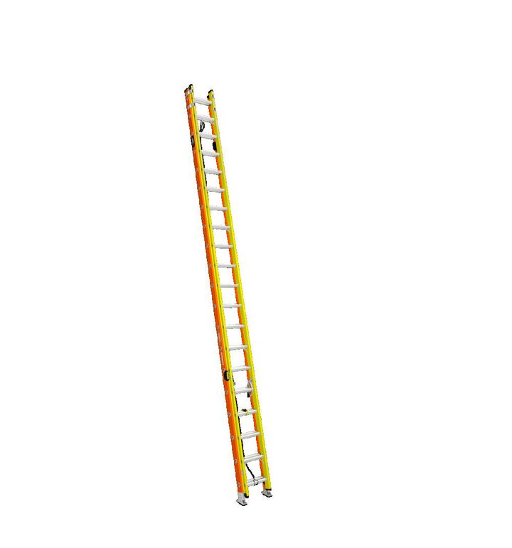 Werner Glidesafe Extension Ladder Fiberglass Tri Rung Type IA 40'