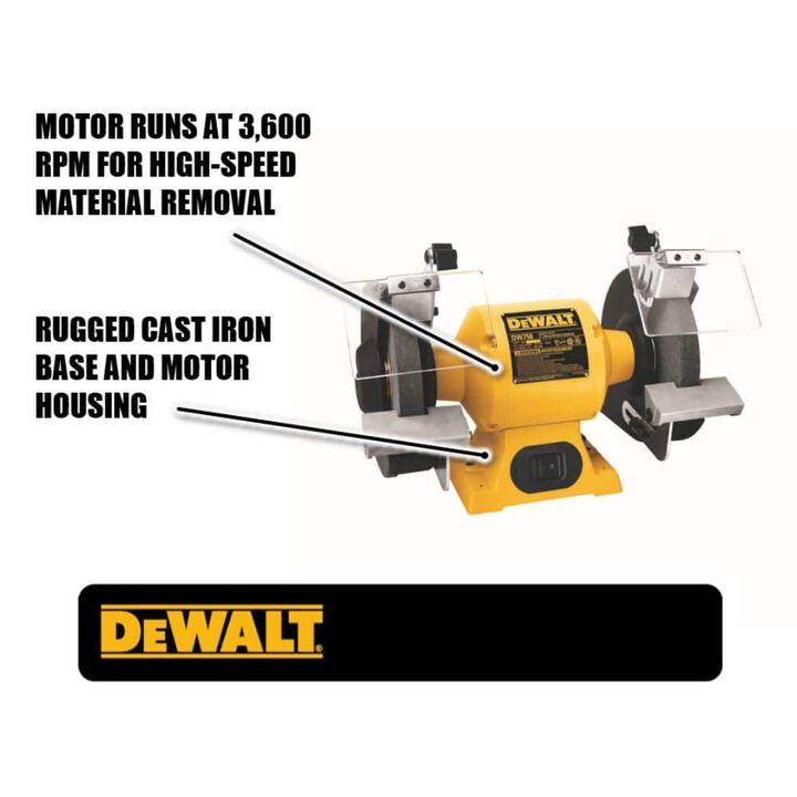 DEWALT 8 In. Bench Grinder, large image number 1