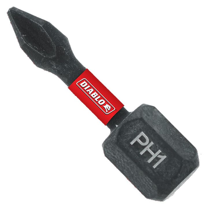 Diablo Tools 1 Inch #1 Phillips Drive Bits 2 Pack
