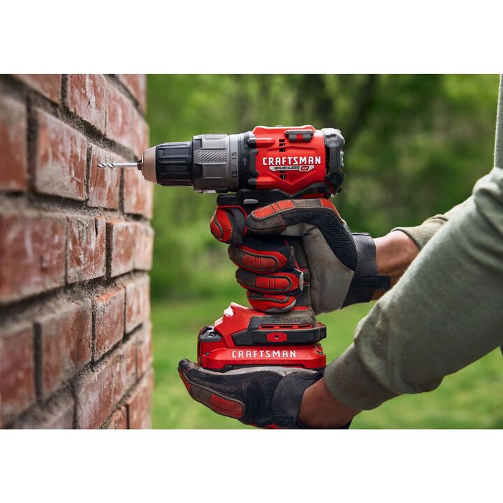 CRAFTSMAN V20 BRUSHLESS RP 1/2 Inch Hammer Drill (Bare Tool), large image number 4