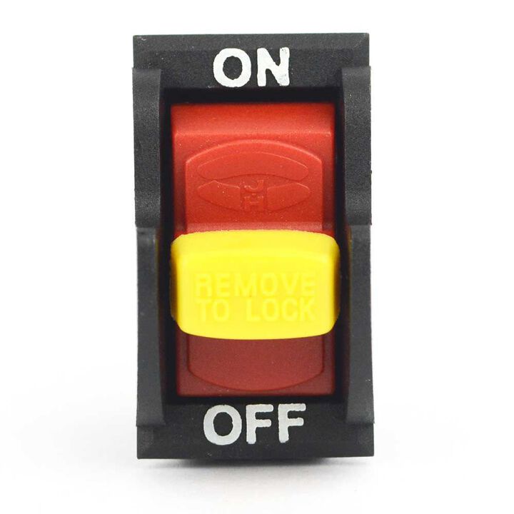 Big Horn 1-5/8 x 3/4 Inch On-Off Toggle Switch with Lock, large image number 1
