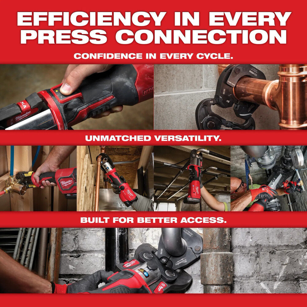 Milwaukee M12 Press Tool with 1/2 - 1 Inch Jaws Kit and PACKOUT Backpack Bundle, large image number 9