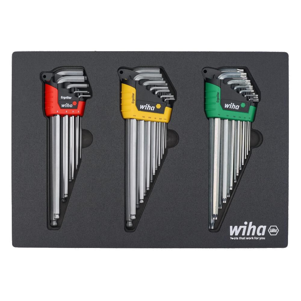 Wiha ErgoStar L-Key Tray Set - Hex Metric, Hex SAE, Torx, 35 Piece, large image number 4