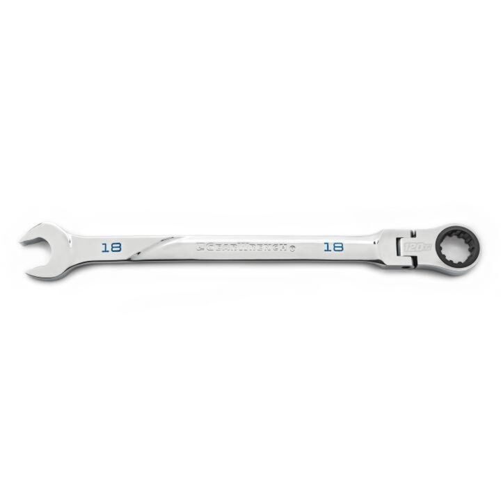 GEARWRENCH 120XP Flex Combination Ratcheting Wrench Universal Spline XL 18mm