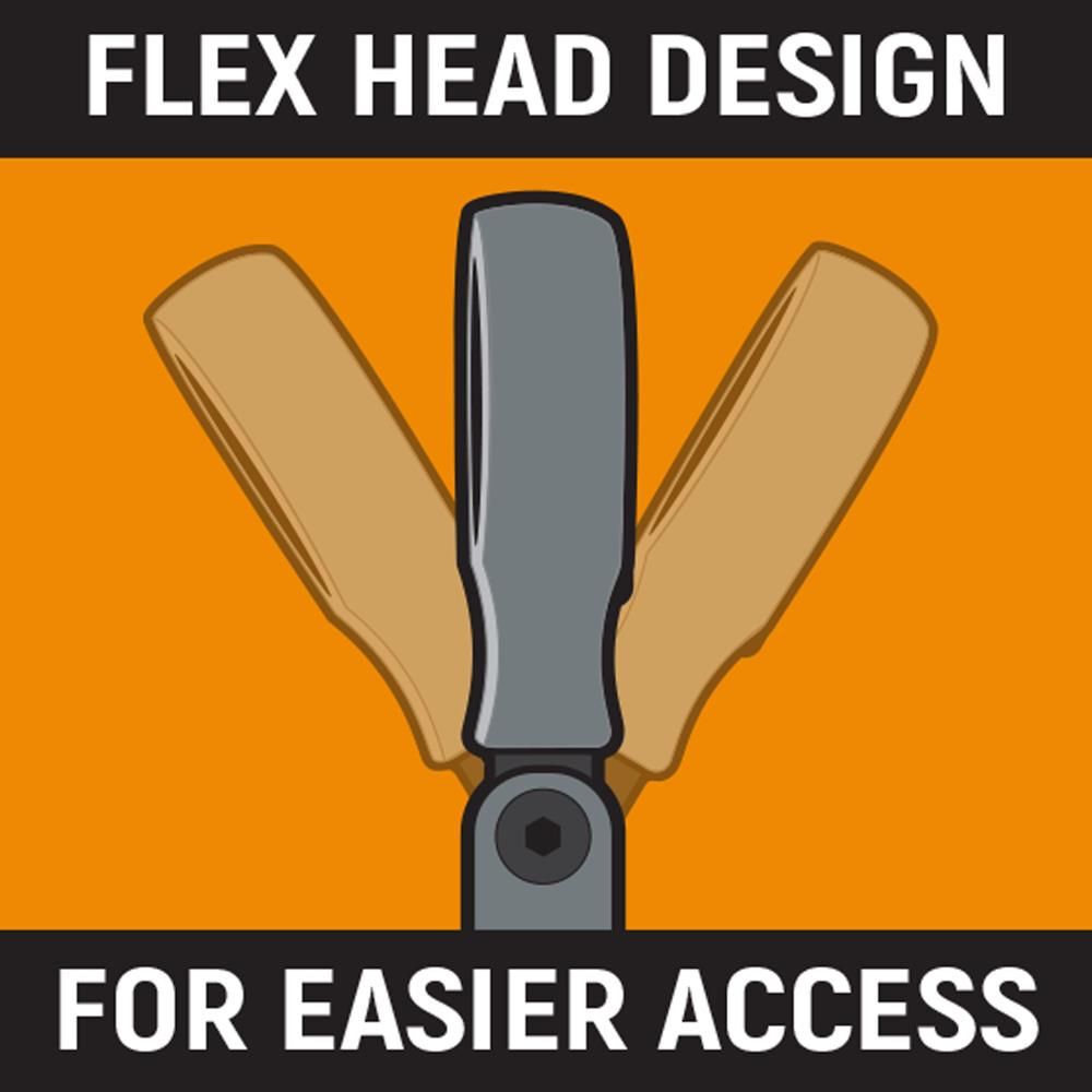 GEARWRENCH 17mm 90T 12 Point Flex Head Ratcheting Combination Wrench, large image number 5