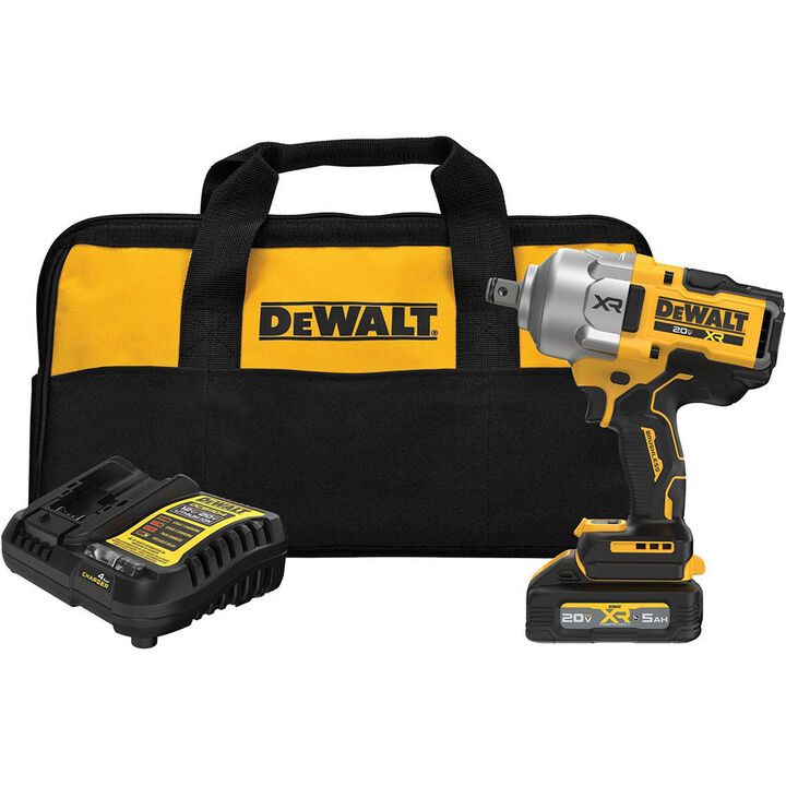 DEWALT 20V MAX* XR 3/4 Inch Impact Wrench with Hog Ring Kit