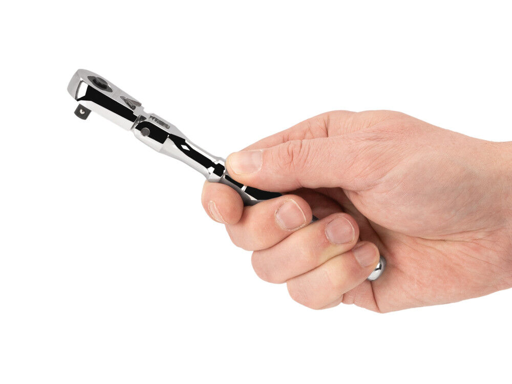 Tekton 1/4 Inch Drive x 6 Inch Flex Head Quick-Release Ratchet, large image number 6