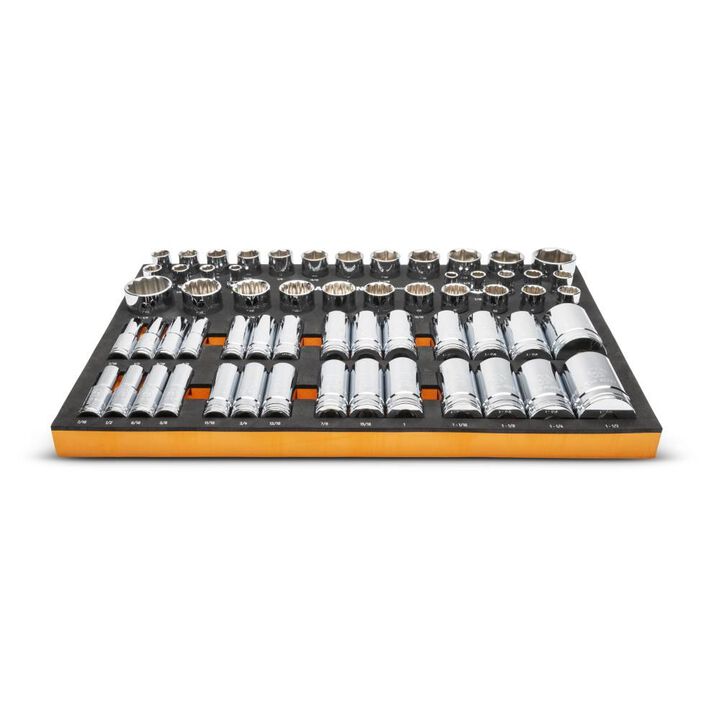 GEARWRENCH 1/2 in Drive Master SAE Socket Set in Foam Storage Tray 60pc, large image number 1
