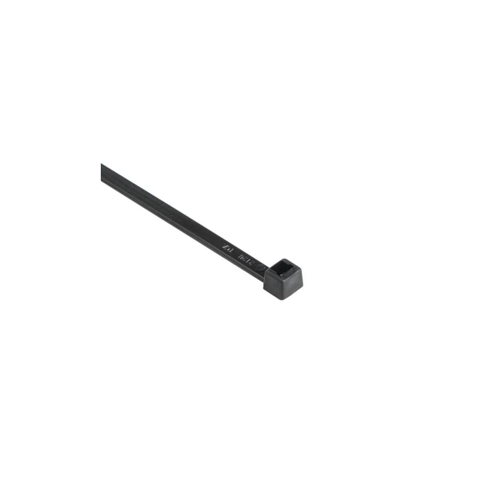 HellermannTyton PA66 Black 50 Lbs Tensile 8 in Long UL Rated Cable Tie 100qty, large image number 1
