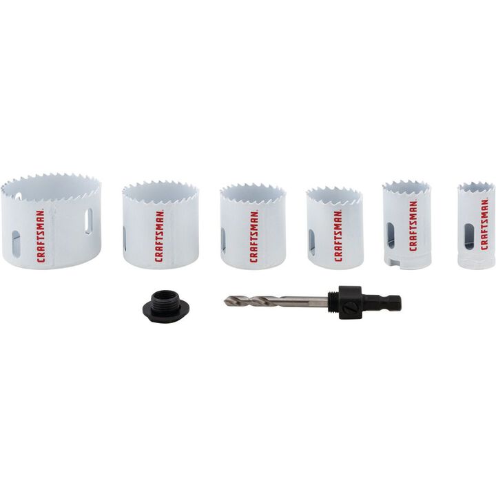 CRAFTSMAN Bi-Metal Hole Saw Set, 7 Piece
