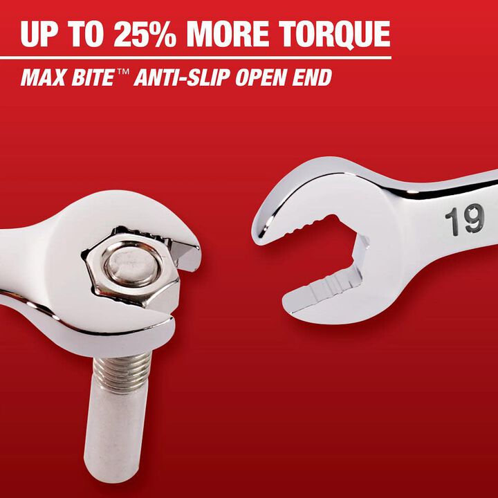 Milwaukee Ratcheting Combination Wrench 15mm Metric, large image number 3