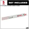 Milwaukee 9 in. 10 TPI THE TORCH SAWZALL Blades 5PK, small image number 2
