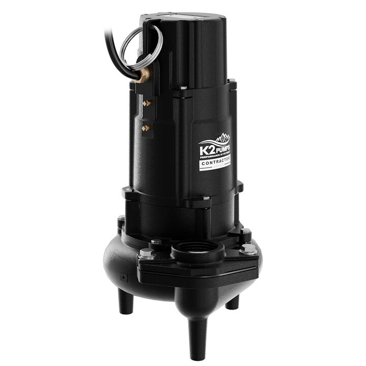 K2 Pumps CONTRACTOR SERIES 1 HP 2in Manual Sewage Pump, large image number 2