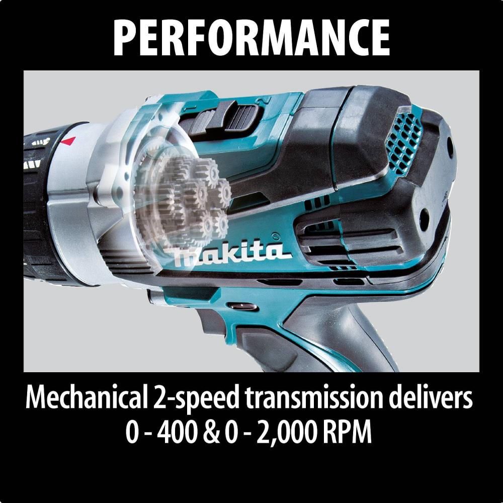 Makita 18V LXT Lithium-Ion Cordless 1/2 in. Hammer Driver Drill (Bare Tool), large image number 4