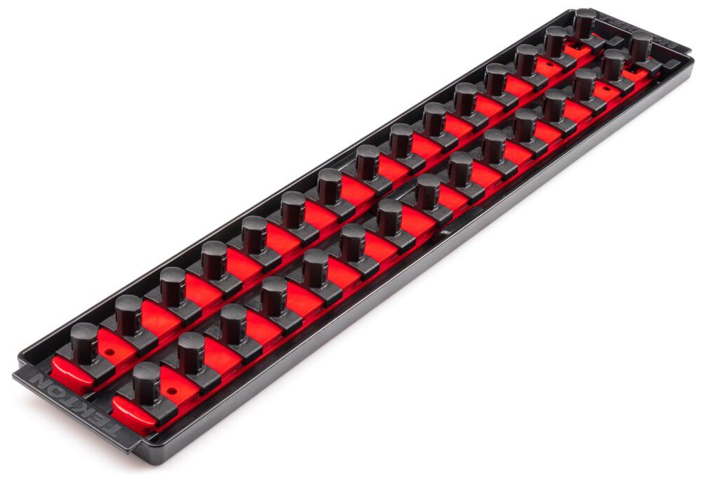 Tekton 30 Slot Universal Socket Organizer for 1/2 Inch Drive Sockets and Bit Sockets, Red, large image number 1
