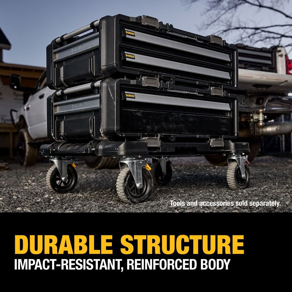 DEWALT TOUGHSYSTEM 2.0 DXL 30 Inch 2 Shallow Drawers Unit, large image number 6