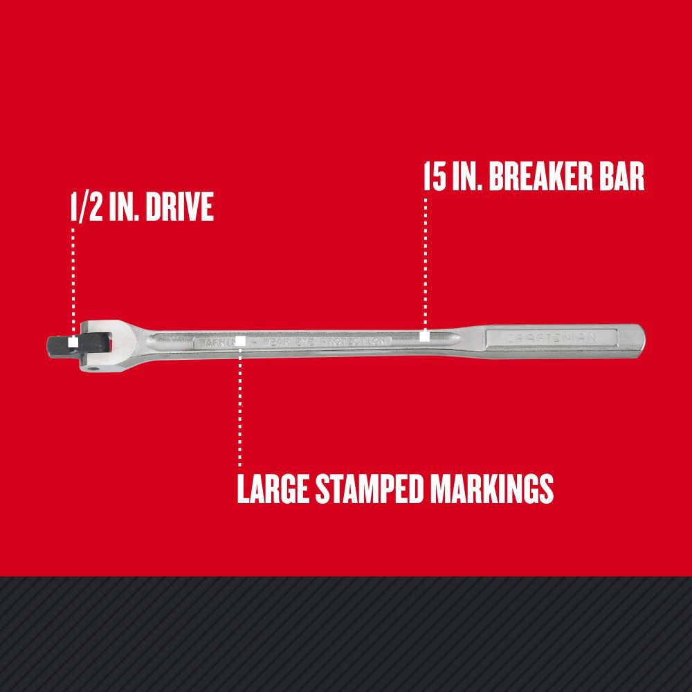 CRAFTSMAN 1/2 Inch Drive 15 Inch Breaker Bar, large image number 2